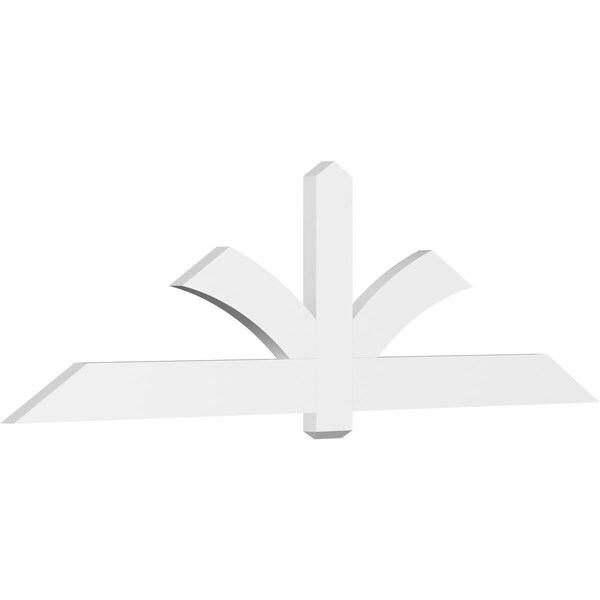 Ekena Millwork Redmond Architectural Grade PVC Gable Bracket, 96"W x 28"H x 2"D x 6"F, 7/12 Pitch GBP096X28X0206RED00 - main